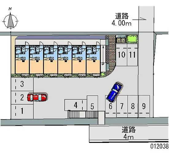 ★手数料０円★広島市安芸区中野東　月極駐車場（LP）